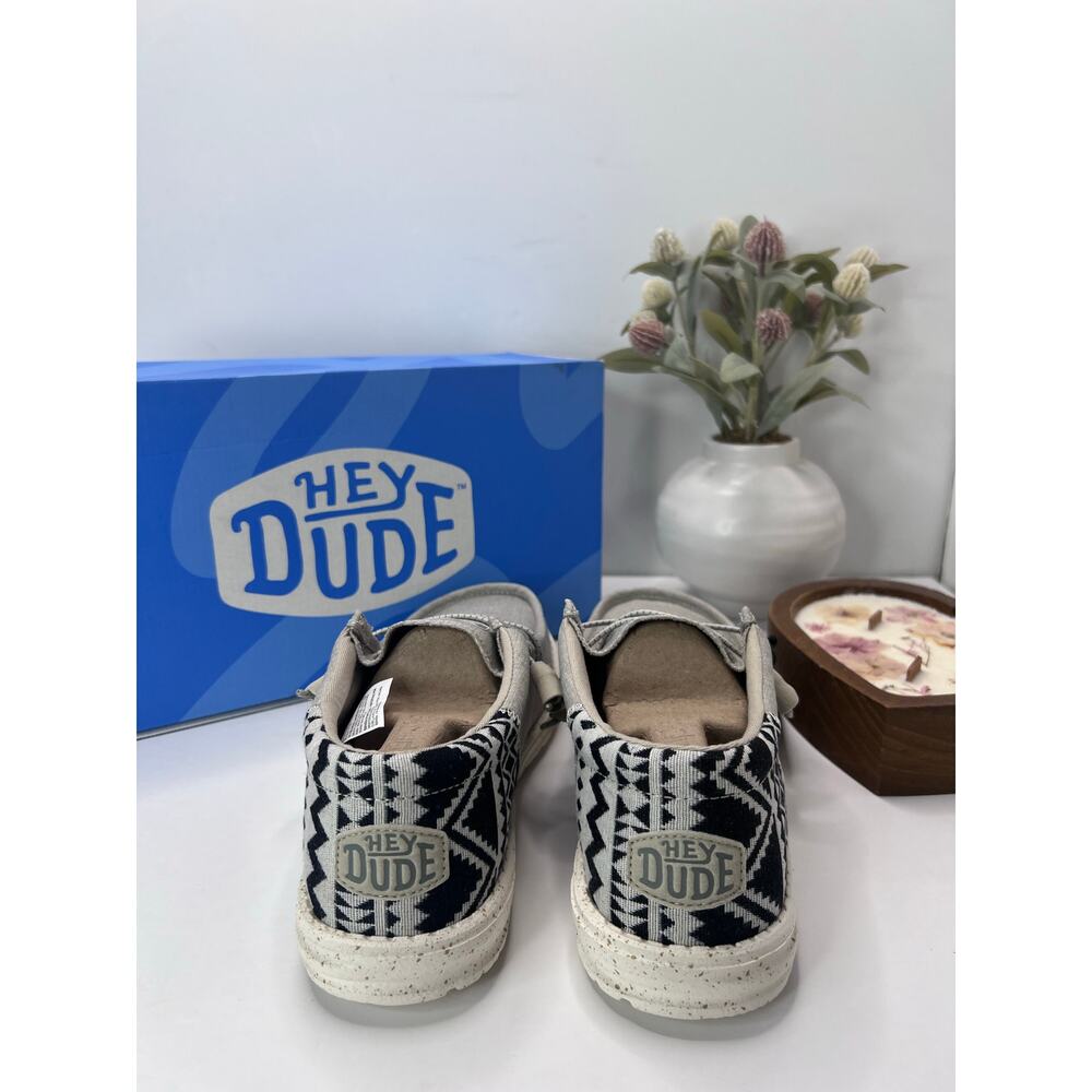 New Hey Dude Wally Funk Jacquard Slip-On Casual Loafers Gray Men's 9 NWB - Picture 4 of 10